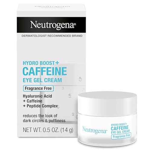 Neutrogena Hydro Boost Crema para Ojos para Ojeras y Hinchazón, Contiene Cafeína, Ácido Hialurónico y Péptidos, Sin Fragancia, 0.5 oz - imagen 3
