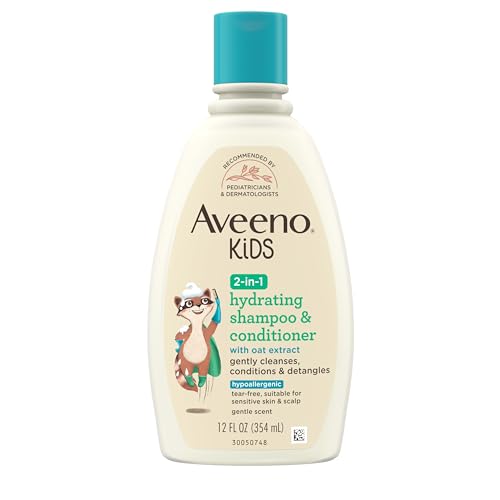 Champú y Acondicionador Hidratante 2 en 1 Aveeno Kids, Limpia y Desenreda el Cabello Infantil, Con Extracto de Avena, Para Piel y Cuero Cabelludo - imagen 2