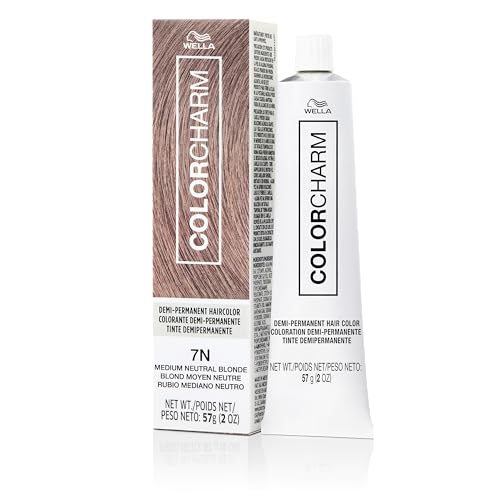 COLORCHARM Tinte para Cabello Demi Permanente 7N Rubio Medio Neutro Brillante, Refresca y Tonifica 2 Fl Oz - imagen 4