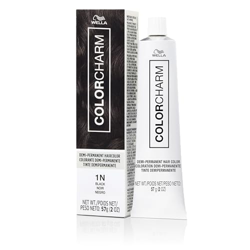 COLORCHARM Color de Cabello Demi Permanente, 1N Negro, Brillo, Refresca y Tonifica, 2 Fl Oz - imagen 3