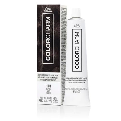COLORCHARM Color de Cabello Demi Permanente, 1N Negro, Brillo, Refresca y Tonifica, 2 Fl Oz - imagen 3