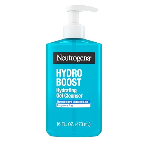 Neutrogena Hydro Boost Gel Limpiador Facial Hidratante, Sin Fragancia, con Ácido Hialurónico, 16 fl. oz, Limpiador y Desmaquillante Diario - imagen 1