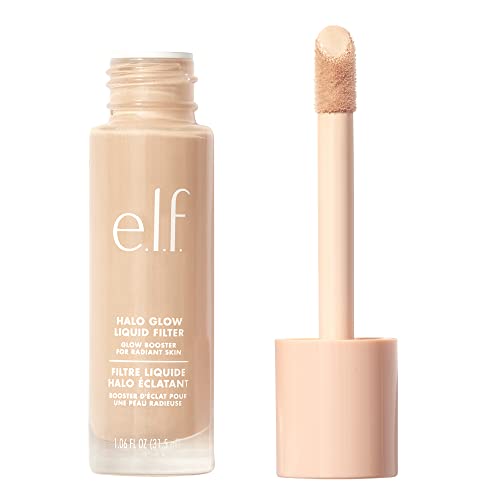 e.l.f. Halo Glow Liquid Filter, Booster de Complexión para un Acabado Radiante y Suave, Infundido con Ácido Hialurónico, Vegano y Libre de Crueldad, - imagen 1