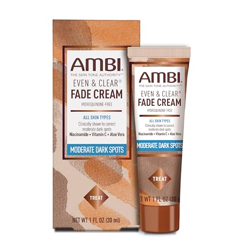Crema Desvanecedora Ambi Even & Clear, Libre de Hidroquinona, Tratamiento para Hiperpigmentación, Corrector de Manchas Oscuras, 1 Fl Oz - imagen 2
