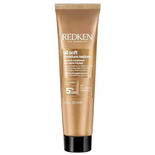 Redken All Soft Tratamiento Leave-In Restaurador de Hidratación | r de Ácido Hialurónico | Tratamiento para Cabello Seco y Frágil | Protección contra - imagen 1