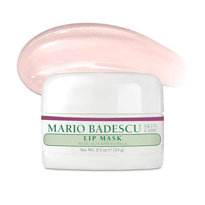 Mascarilla Labial Mario Badescu con Acai y Vainilla para Todo Tipo de Piel, Tratamiento Nocturno Hidratante con Aceite de Coco y Manteca de Karité, - imagen 2