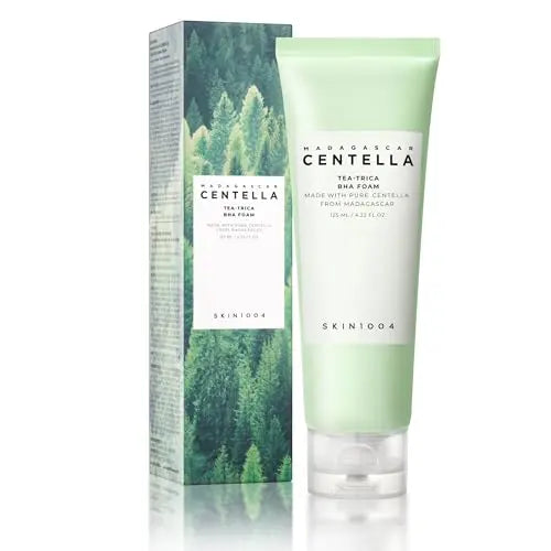 SKIN1004 Tea-Trica BHA Foam, Desmaquillante con Centella Asiática y Árbol de Té, Limpiador Facial Coreano para Equilibrio de Aceite y Sebo, Espuma - imagen 1