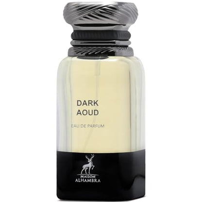 Maison Alhambra Dark Aoud – Spicy, Woody, Oud, Oriental – Eau de Parfum Spray Long-Lasting Fragrance for Unisex, 2.7 Ounce / 80 ml - imagen 2