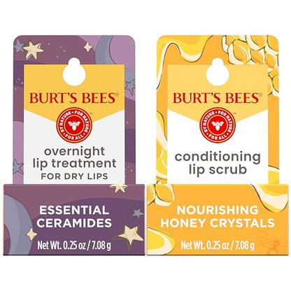 Exfoliante Labial y Tratamiento Intensivo Burt’s Bees con Ceramidas, Hidrata y Exfolia los Labios, 2 Tarros de 0.25 oz - imagen 3