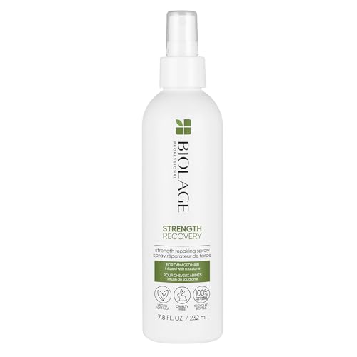 Biolage Spray Acondicionador Sin Enjuague Strength Recovery - r para Peinado, Protector Térmico y Desenredante, Fortalece y Previene Daños, 7.8 Fl. Oz - imagen 1