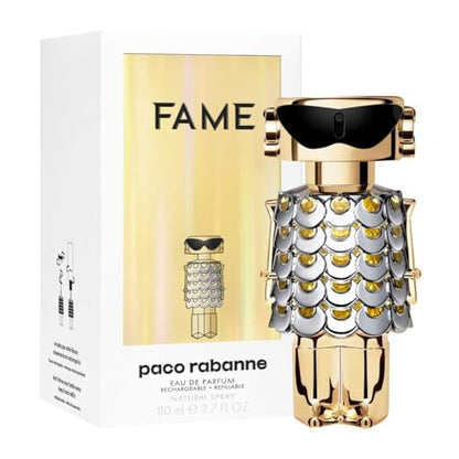 Rabanne Fame Eau de Parfum para Mujeres - Perfume de Lujo Floral Frutal con Mango, Jazmín e Incienso - Fragancia Francesa Recargable de Larga - imagen 2