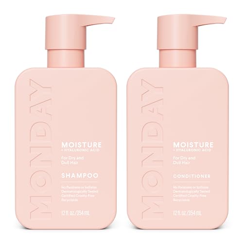 Set de Champú y Acondicionador MONDAY HAIRCARE Hidratante para Cabello Seco, Grueso, Estresado y Frizado, con Aceite de Coco, Proteína de Arroz, - imagen 2