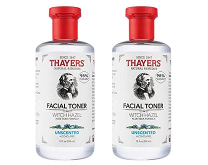 Tónico Facial Hidratante Sin Alcohol THAYERS con Aloe Vera, Vegano, Dermatológicamente Probado, 12 Oz (Paquete de 2) - imagen 4