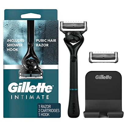 Gillette Afeitadora Íntima para Hombres, Cuchillas para Manscaping, Suave y Fácil de Usar, 1 Mango, 2 Recambios de Cuchilla - imagen 2