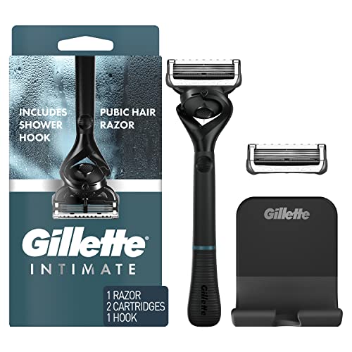 Gillette Afeitadora Íntima para Hombres, Cuchillas para Manscaping, Suave y Fácil de Usar, 1 Mango, 2 Recambios de Cuchilla - imagen 4