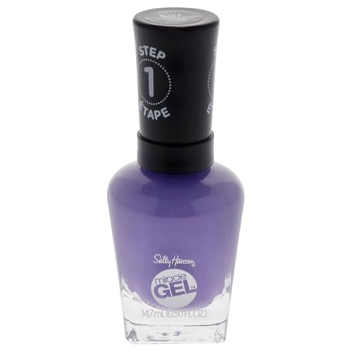 Esmalte de Uñas Sally Hansen Miracle Gel de Calidad de Salón | Fórmula Gel, Sistema de Dos Pasos, Sin Luz UV, Duradero | Opaco, Brillante | 607 - imagen 4