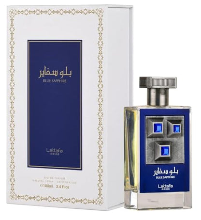 Lattafa Blue Sapphire Eau De Parfum Spray Unisex, 3.4 Onzas - imagen 4