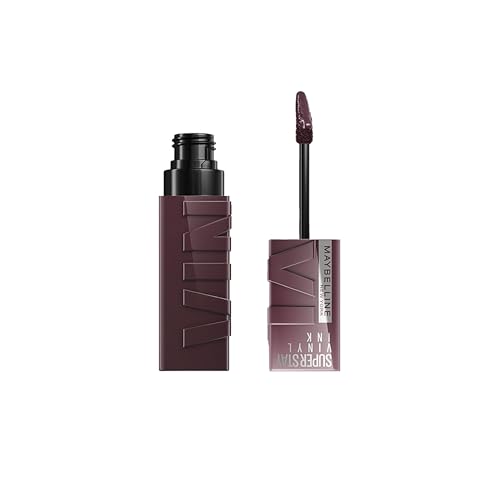Maybelline Super Stay Vinyl Ink Labial Líquido de Larga Duración, Color Altamente Pigmentado y Brillo Instantáneo, Fearless, 0.14 fl oz, 1 Cuenta - imagen 1