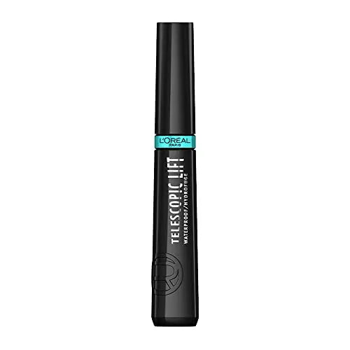 Máscara L'Oreal Paris Telescopic Lift, Alargadora y Voluminizadora, Efecto Lift de Pestañas, Hasta 36 Horas de Duración, Impermeable, Negra, 0.33 Fl - imagen 1