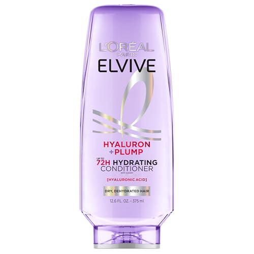 Acondicionador Hidratante L'Oreal Paris Elvive Hyaluron Plump para Cabello Deshidratado y Seco, Infundido con Complejo de Ácido Hialurónico, 12.6 Fl - imagen 1