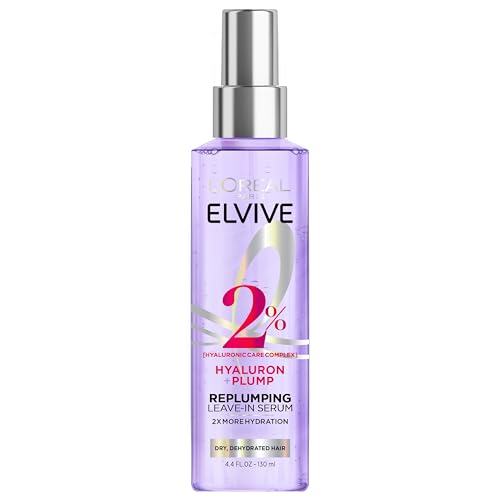 Sérum Capilar L'Oreal Paris Elvive Hyaluron Plump para Cabello Seco y Deshidratado con Complejo de Ácido Hialurónico, Libre de Parabenos, 4.4 Fl Oz - imagen 2