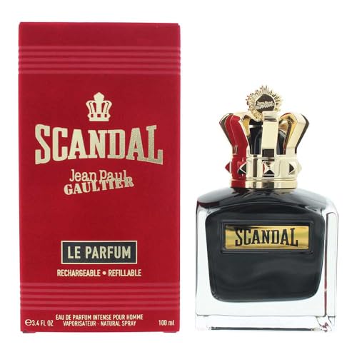 Jean Paul Gaultier Scandal Le Eau de Parfum Intense Refillable Spray for Men, 3.4 Ounce - imagen 2