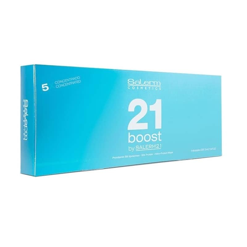 SALERM - Ampollas Hidratantes para Cabello 21 Concentradas - 8 x 13 ml - Repara el Cabello - con Protector Térmico - Antipolución y Antifrizz - imagen 3