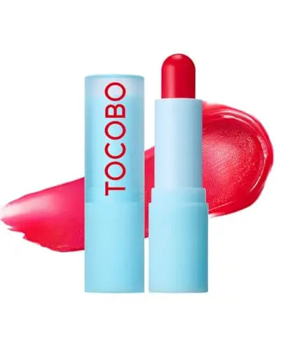 Bálsamo Labial Tinte TOCOBO 011 Flush Cherry – Cuidado Labial Vegano Coreano para Hidratación Profunda - Acabado Radiante No Pegajoso, 0.12 oz. - imagen 1