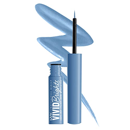 Delineador Líquido NYX PROFESSIONAL MAKEUP Vivid Brights, Resistente a Manchas con Punta Precisa - Cobalt Crush - imagen 2