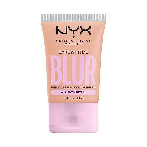 NYX PROFESSIONAL MAKEUP Bare With Me Blur Tinte de Piel Base de Maquillaje con Matcha, Glicerina y Niacinamida - Ligero Neutro - imagen 3