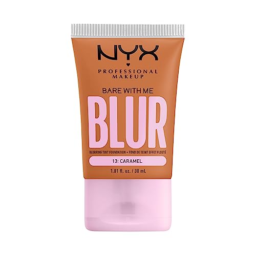 NYX PROFESSIONAL MAKEUP Bare With Me Blur Skin Tint Foundation Maquillaje con Matcha, Glicerina y Niacinamida - Caramelo - imagen 2