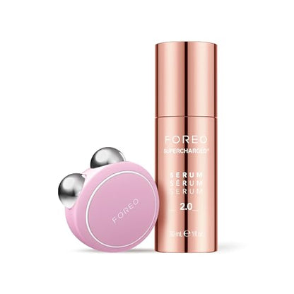 FOREO Firm & Fabulous BEAR mini + Serum Serum Serum 1 Oz Anti aging Starter Kit- Microcurrent Facial Device- Instant Face Lift- Double Chin Eliminator - imagen 4