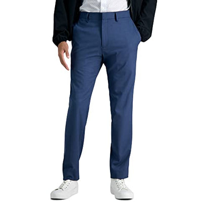 Pantalón de vestir de corte slim fit plano para hombre Kenneth Cole Reaction Stria - imagen 2
