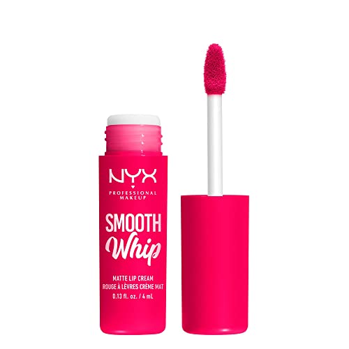 NYX PROFESSIONAL MAKEUP Smooth Whip Matte Lip Cream, Labial Líquido Vegano de Larga Duración e Hidratante - Pillow Fight (Fucsia Intenso) - imagen 3