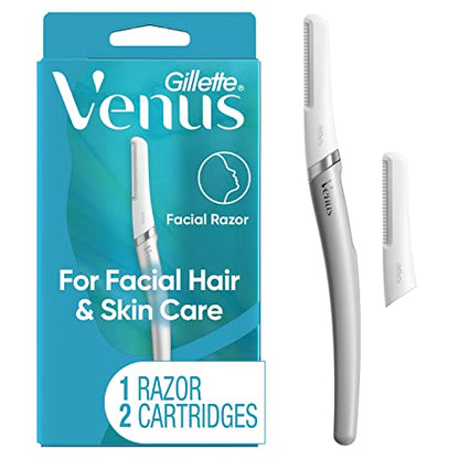 Herramienta de Dermaplanado Gillette Venus, 2 Repuestos de Cuchillas, Rasuradoras Exfoliantes para Mujeres, Cuchilla para Cejas y Facial - imagen 4