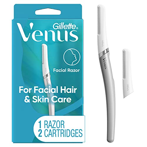 Herramienta de Dermaplanado Gillette Venus, 2 Repuestos de Cuchillas, Rasuradoras Exfoliantes para Mujeres, Cuchilla para Cejas y Facial - imagen 2