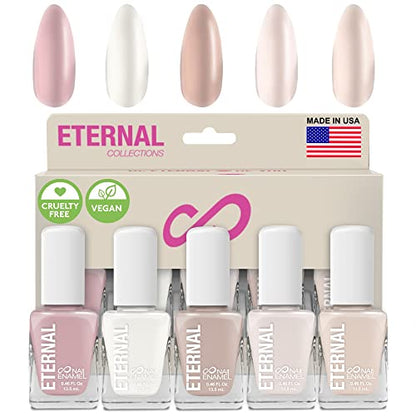 Set de Esmaltes de Uñas Pastel Eternos para Mujeres (CLASSIC ME) - Set de Esmaltes Nude para Niñas - Kit de Esmaltes Rosa de Secado Rápido y Duradero - imagen 4
