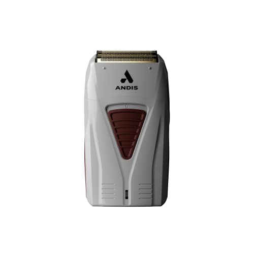 Andis TS-1 17235 Afeitadora Foil Profesional de Titanio con Batería, Inalámbrica y con Cable, Afeitado Suave, Color Gris - imagen 3