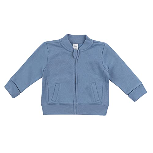 Chaqueta de forro polar Hanes para bebé niño Zippin® de suave tejido elástico 4 vías, color azul mezclilla, 18-24 meses - imagen 2