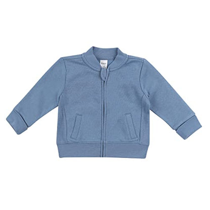 Chaqueta de forro polar Hanes para bebé niño Zippin® de suave tejido elástico 4 vías, color azul mezclilla, 18-24 meses - imagen 4