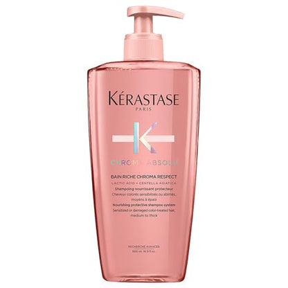 Champú Kerastase Chroma Absolu Chroma Respect Riche para Cabello Color Tratado Sensibilizado o Dañado - Protege y Nutre Cabello Medio a Grueso, con - imagen 1