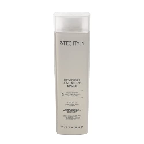 Crema de Estilo Leave In Tec Italy Metamorfosi para Cabello Rizado y Ondulado, Protección Térmica, Control de Frizz, Hidratación, 14 fl oz (300 ml) - imagen 1