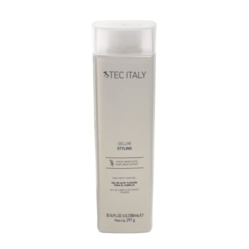 Gel de Estilo Tec Italy Gellini de Fijación Alta para Todo Tipo de Cabello, Control Fuerte y Duradero, Añade Brillo, Fórmula Sin Alcohol, Acabado No - imagen 1