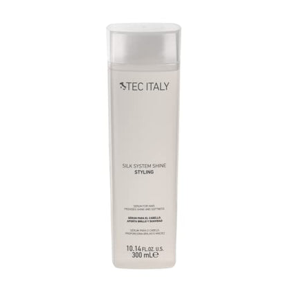 Sérum Capilar Tec Italy Silk System para Cabello Seco y Dañado, Controla Frizz, Aporta Brillo y Suavidad, Protección Térmica, 300 ml - imagen 1