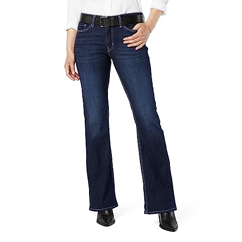 Levi Strauss Signature Gold Women's True Boot Jean Mid-Rise Stretch Denim (Standard and Plus), Tinty Night, 12 - imagen 1