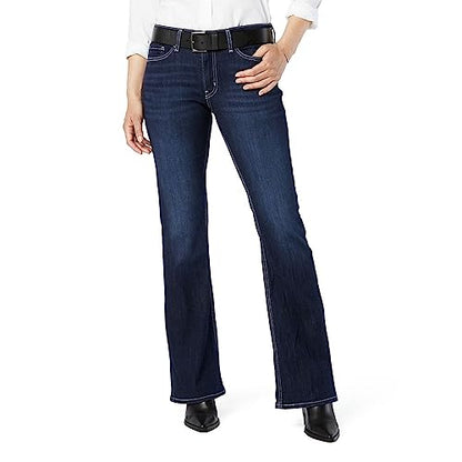 Levi Strauss Signature Gold Women's True Boot Jean Mid-Rise Stretch Denim (Standard and Plus), Tinty Night, 12 - imagen 3