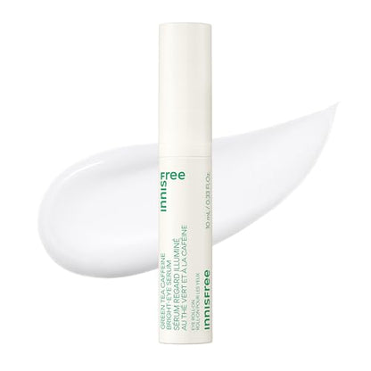 Suero para Ojos Innifree Green Tea Caffeine con Niacinamida, Roll-On Coreano Refrigerante para Hidratación y Luminosidad - imagen 4