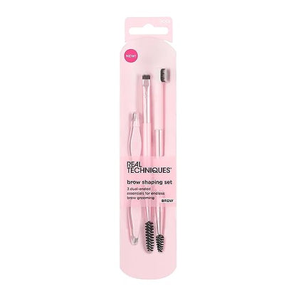 Set de Moldeo de Cejas Real Techniques, 3 Piezas con Spoolie, Pinzas y Brochas Duales, Para Estilizar y Dar Forma a las Cejas, Cruelty-Free - imagen 1