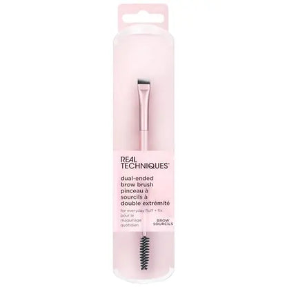 Brocha de Cejas de Doble Cara Real Techniques, para Dar Forma y Rellenar Cejas, Brocha de Spoolie y Liner, Aplicador Vegano, 1 Cuenta - imagen 2