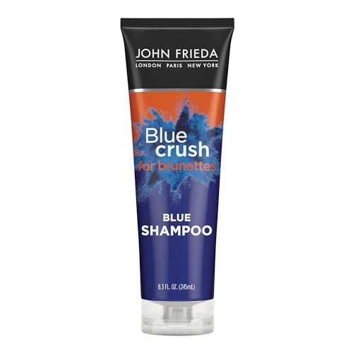 Acondicionador John Frieda Blue Crush, Champú Tonificante para Cabello Castaño, Nutre el Cabello Tratado y Natural, Pigmentos Azules para un Castaño - imagen 1